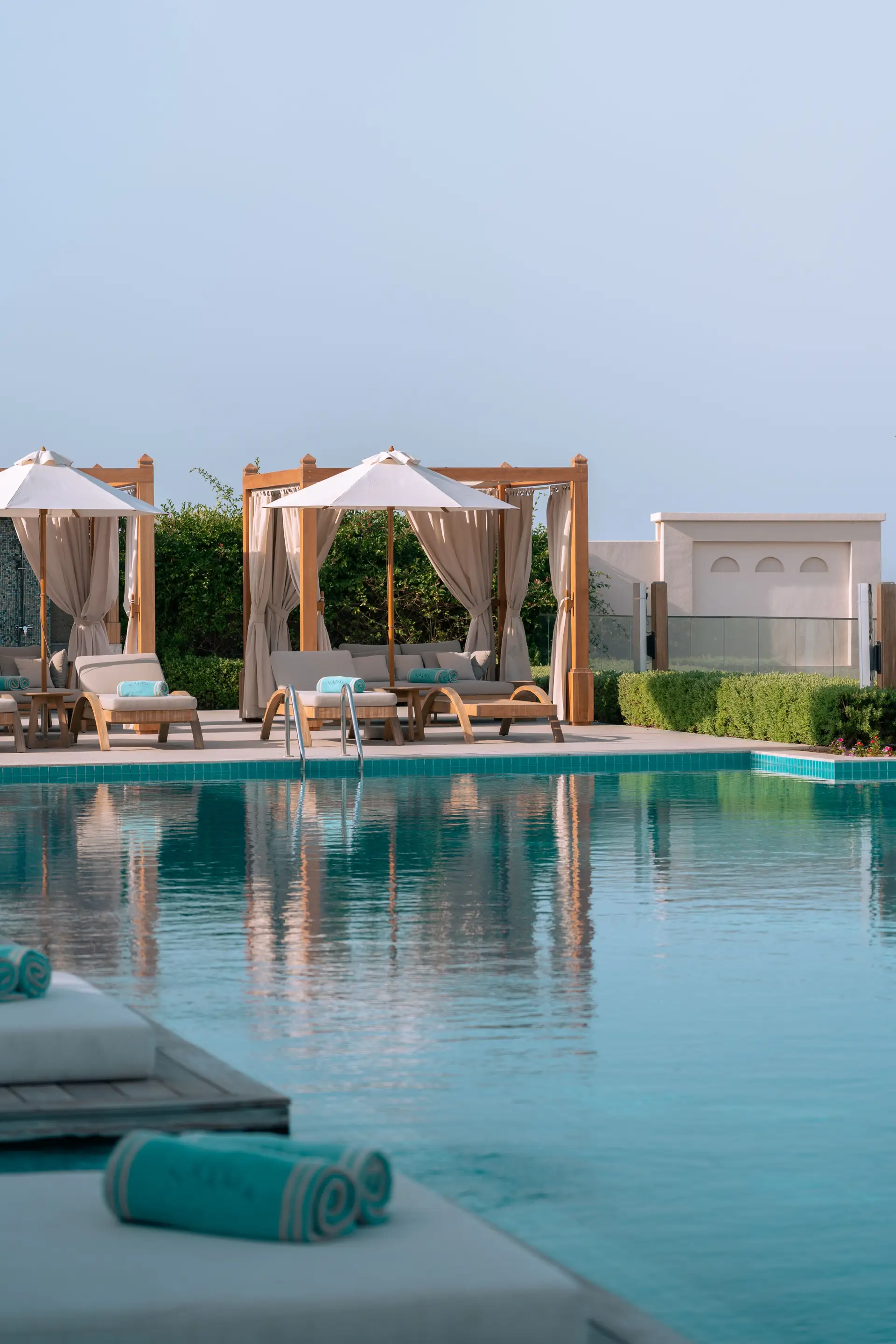 Luxury resort cabanas