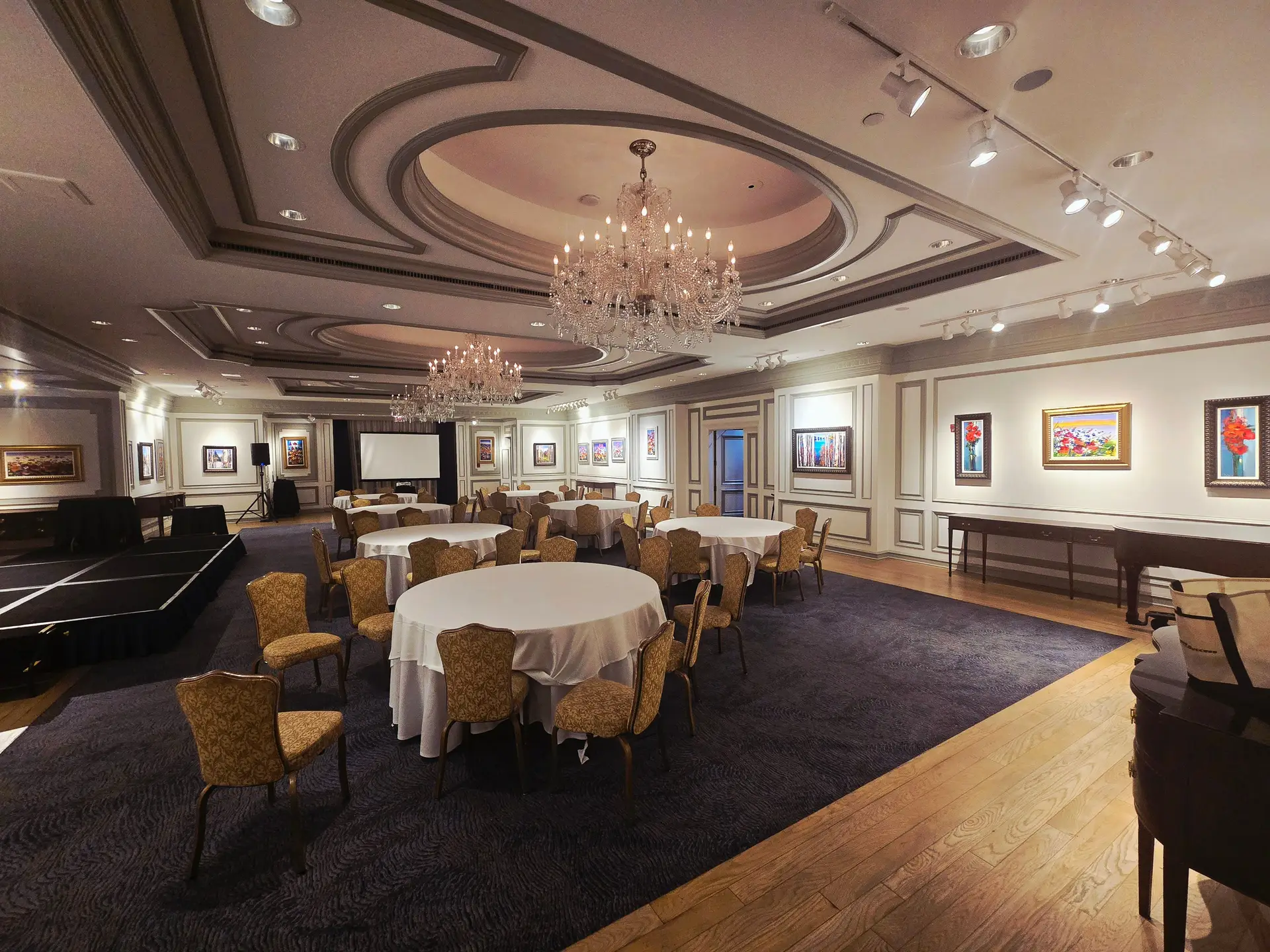 Elegant wall art ballroom