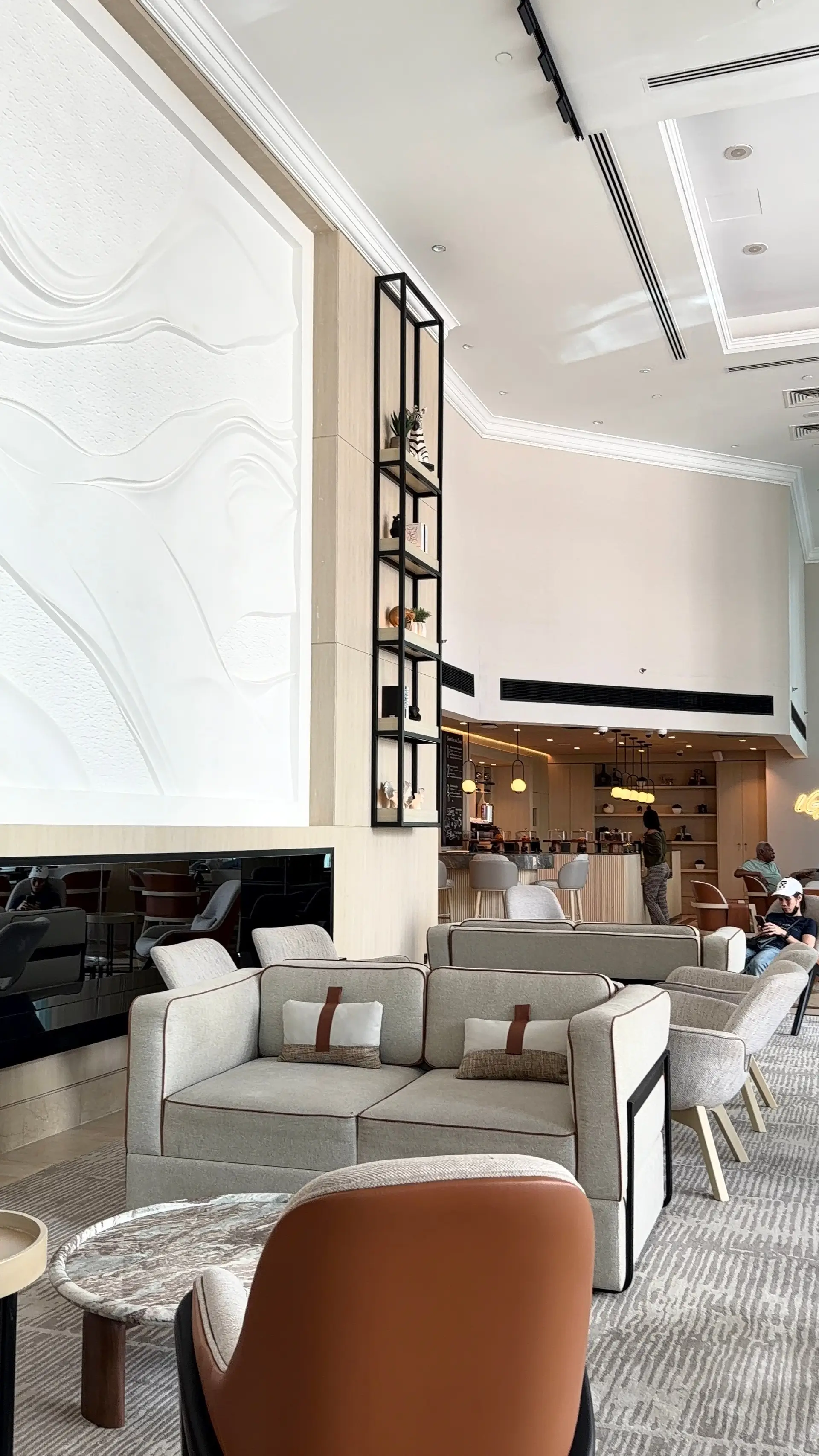 Spacious contemporary lounge